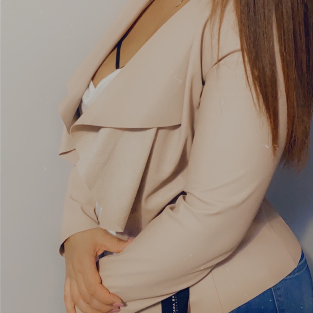 Zara’s Women’s Pale Pink Faux Leather Jacket - Picture 13 of 13